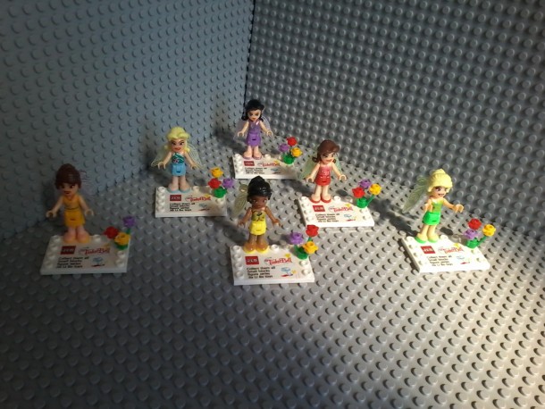 Lego compatible – Jlb – Thinker bell Disney Fairies Minifigures collectibles Silvermist Periwinkle Rosetta Fawn Iridessa Thinker Bell