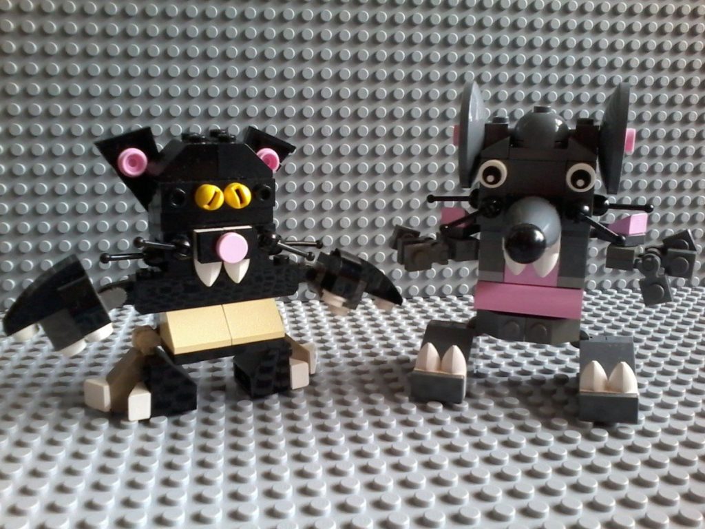 Lego Gatto Topo Cat Mouse inspired by Lego Mixels