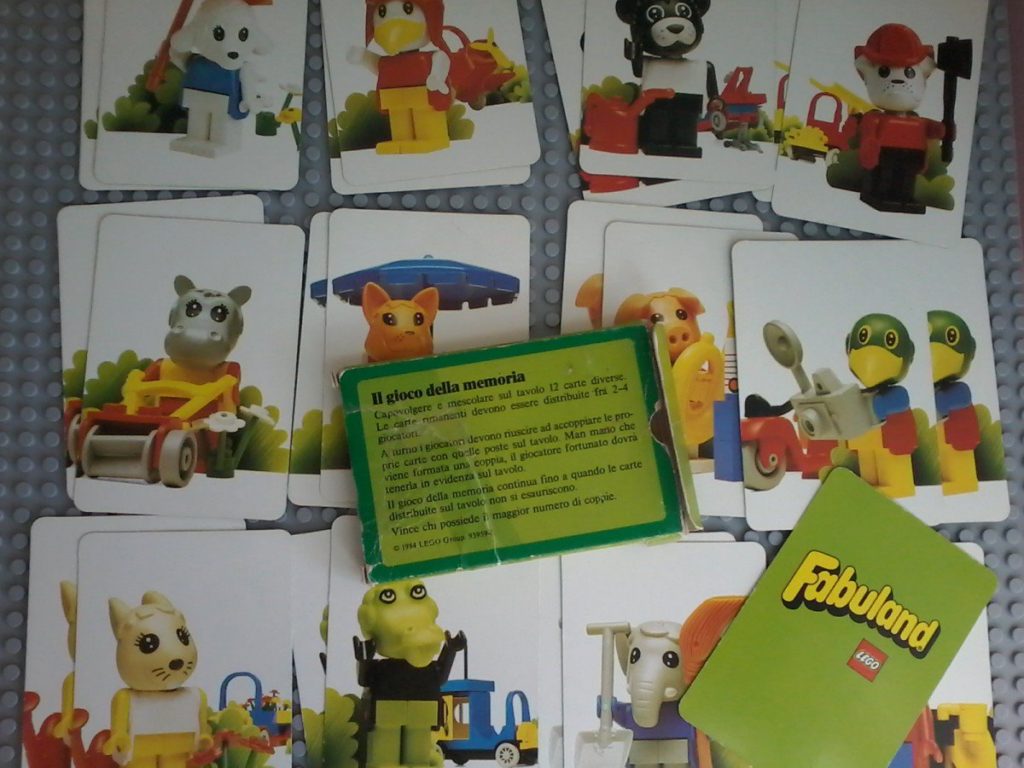 Lego Fabuland Memory Cards Lego 1984