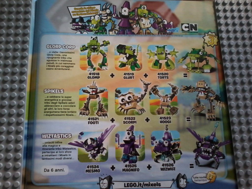Lego Mixels Series 3 September  2014