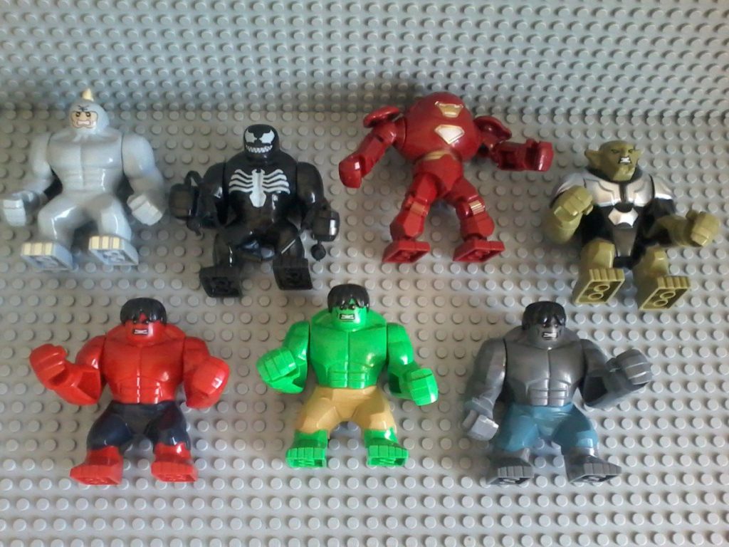 Lego compatible - Decool - Rhino Venom Iron Men Green Goblin Hulk  Rhino - Venom - Iron Men - Green Goblin Hulk Good quality product, even if head is not mobile; arms and hands are playable.