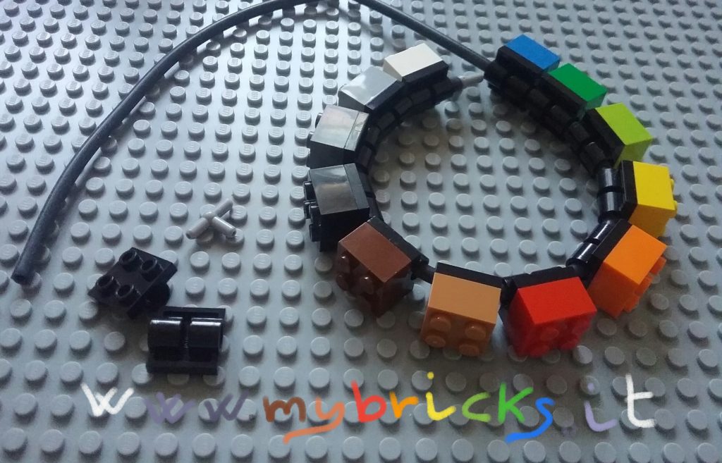 Lego Jewelry - Bracelet jewel - Plate Modified with Pin Holes