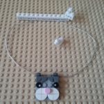 Lego DOTS cat necklace